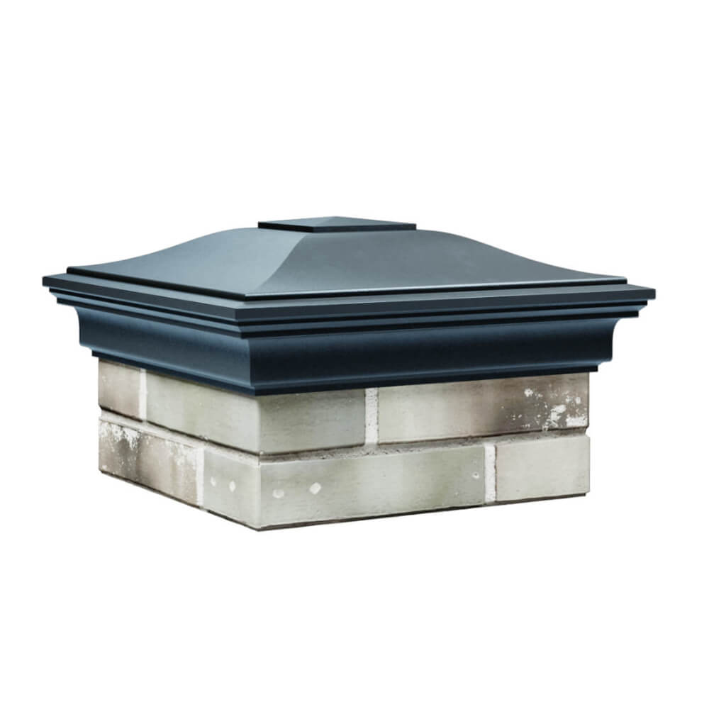 Колпак Zking Монблан Серый на столб 1.5х1.5 еврокирпича 0.7НФ (355х355мм) в Джанкое фото