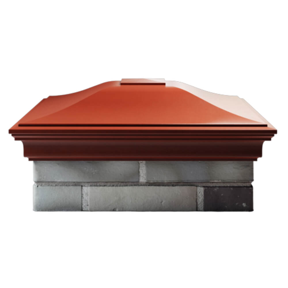 Колпак Zking Монблан Красный на столб 2х2 кирпича (515х515мм) в Джанкое фото