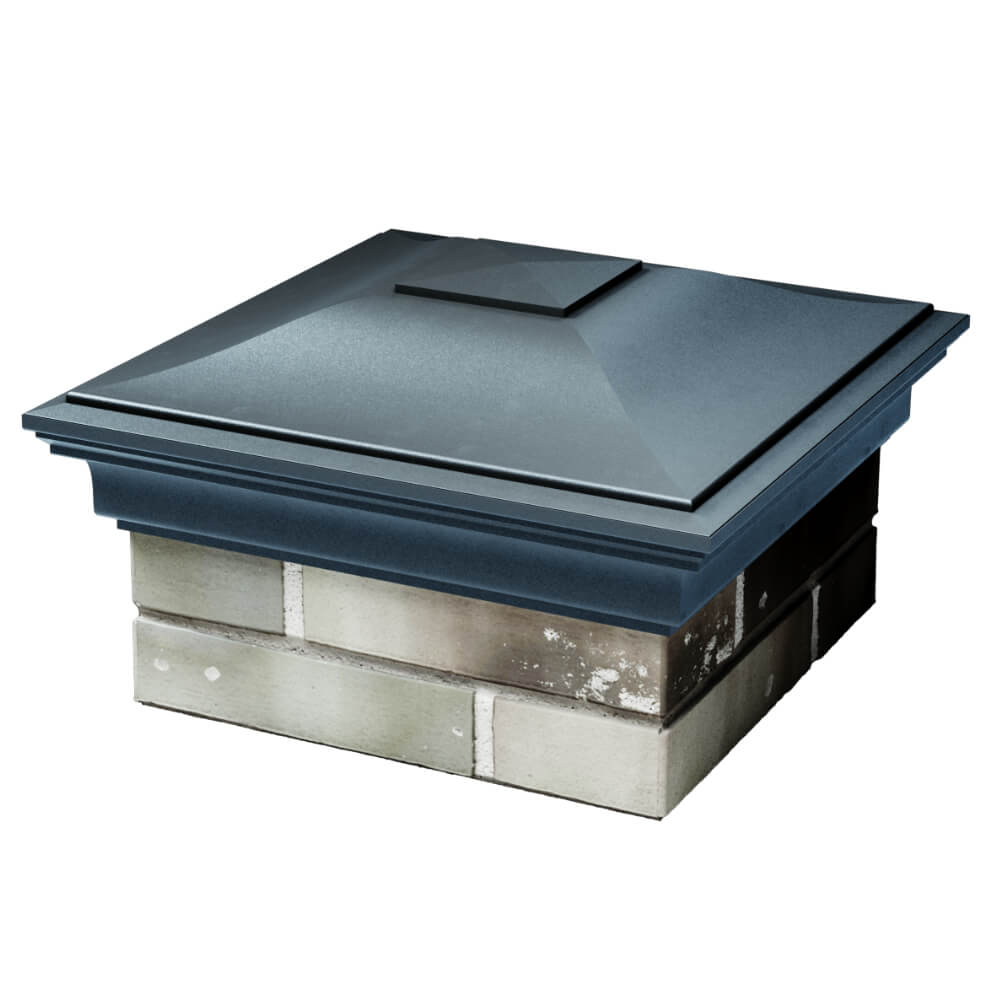 Колпак Zking Монблан Серый на столб 1.5х1.5 кирпича (385х385мм) в Джанкое фото