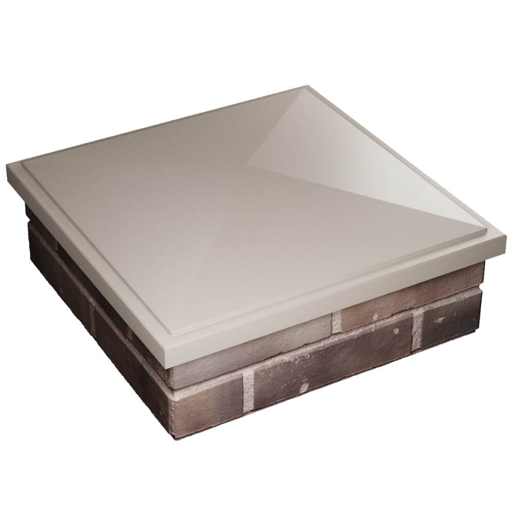 Колпак Zking БонаМоно Бежевый на столб 2х2 кирпича (515х515, 530х530мм) в Джанкое фото