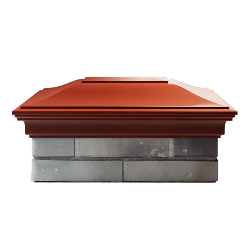 Колпак Zking Монблан Красный на столб 2х1.5 кирпича (515х385мм) в Джанкое фото