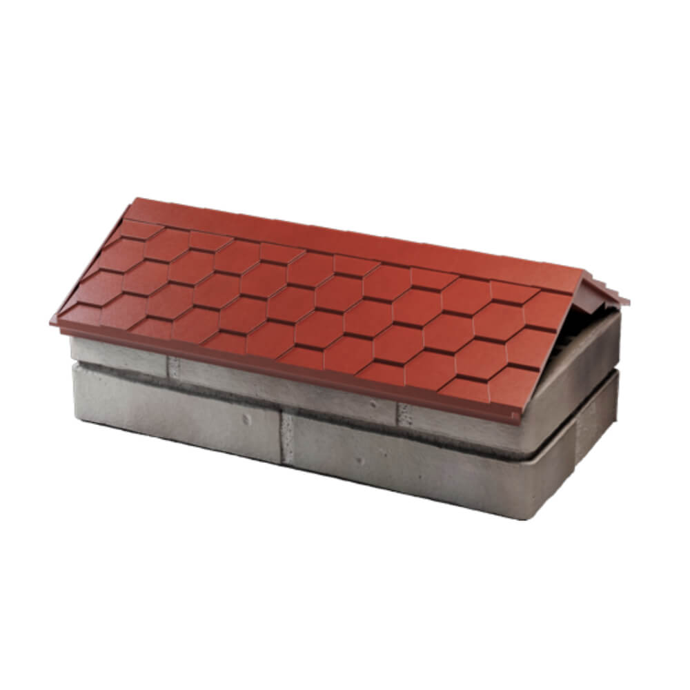 Парапет Zking Эверест Красный с посадкой на 1 кирпич (200/225/255мм) в Джанкое фото