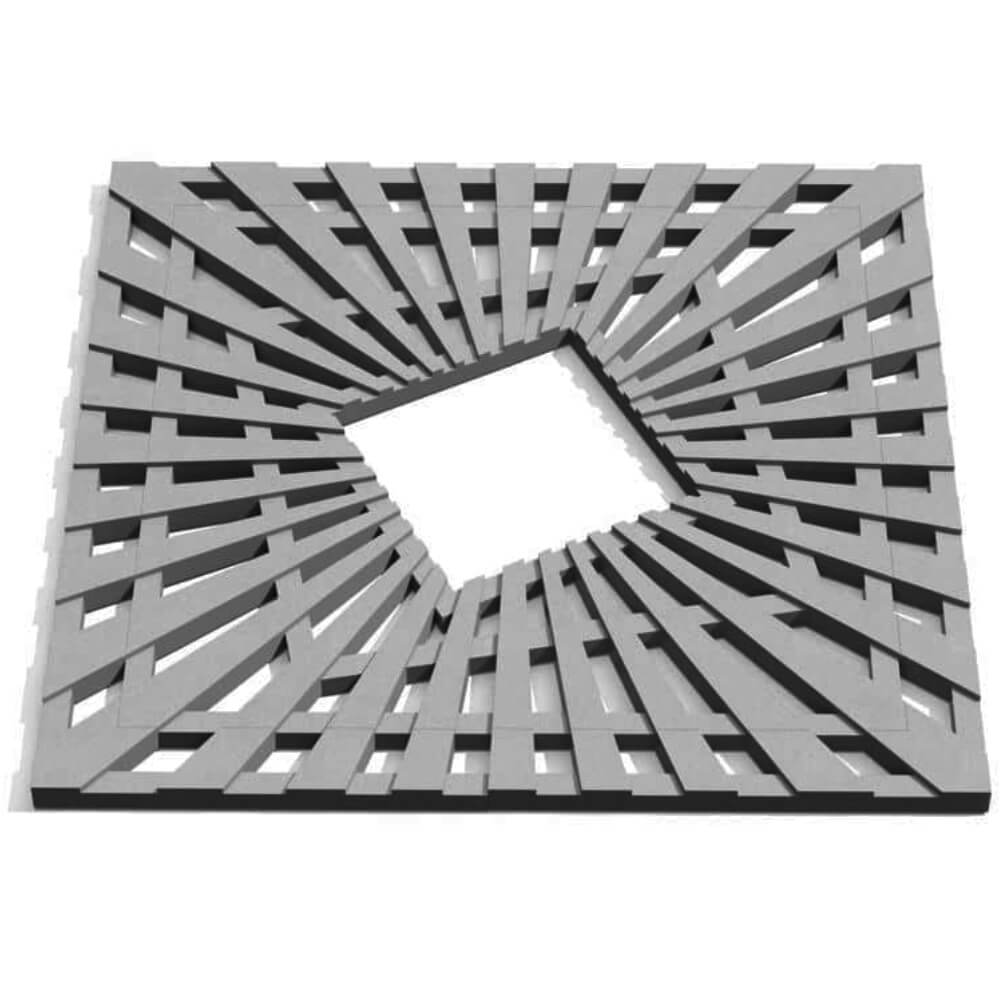 Приствольная решетка для дерева ZKING ATMOSPHERE 1.2х1.2м Серая Джанкой фото