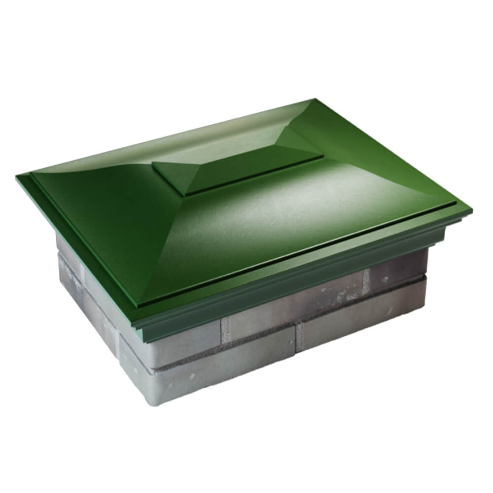 Колпак Zking Монблан Зеленый на столб 2х1.5 кирпича (515х385мм) Джанкой фото