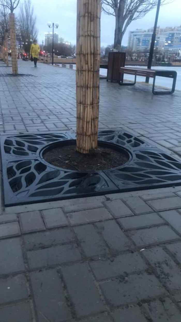 Приствольная решетка для дерева ZKING CRUST 1.2х1.2м Черная в Джанкое фото