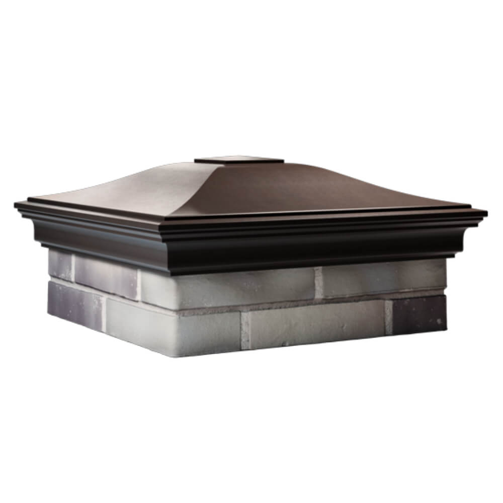 Колпак Zking Монблан Коричневый на столб 2х2 кирпича (515х515мм) в Джанкое фото