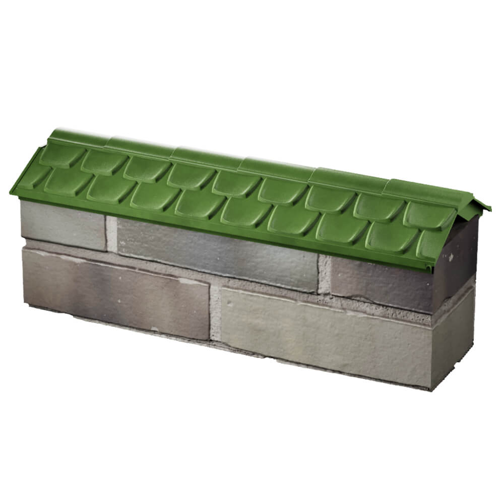 Парапет Zking Эльбрус Зеленый с посадкой на 0.5 кирпича (130мм) в Джанкое фото