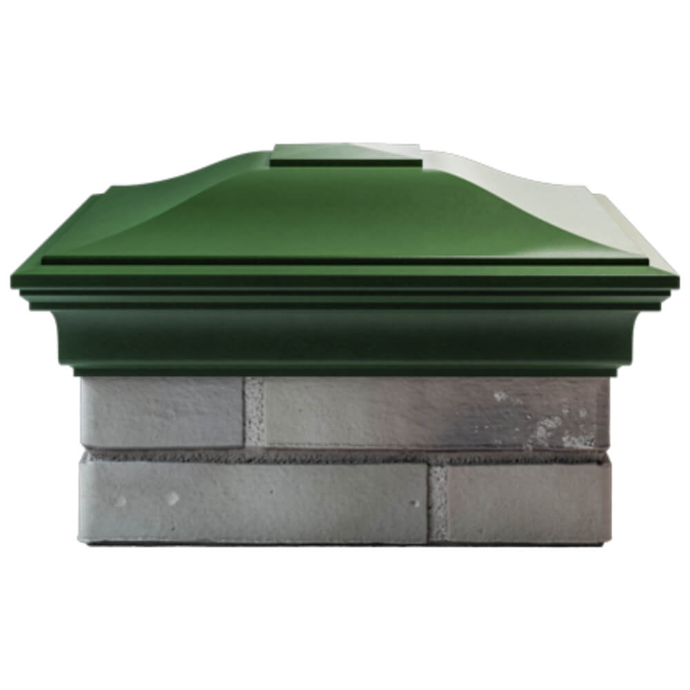 Колпак Zking Монблан Зеленый на столб 1.5х1.5 кирпича (385х385мм) Джанкой фото