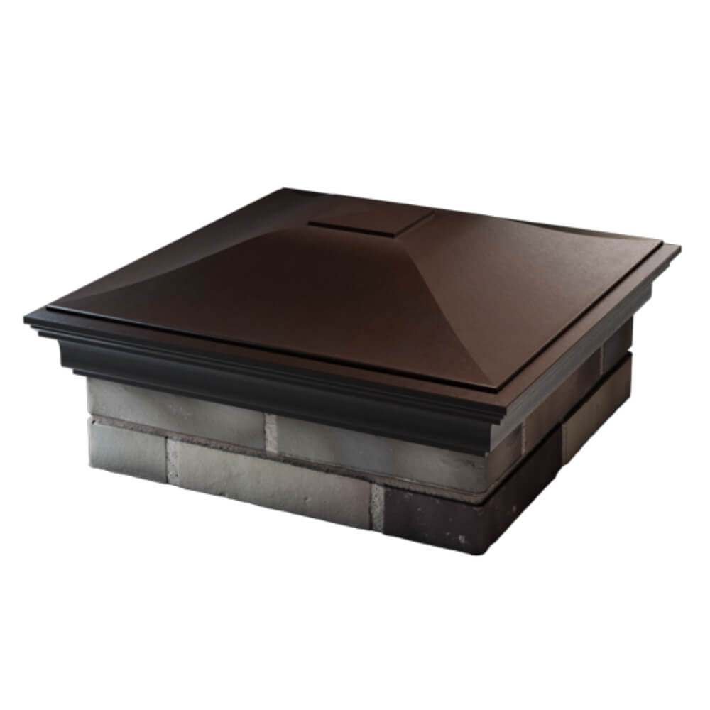 Колпак Zking Монблан Коричневый на столб 2х2 кирпича (515х515мм) в Джанкое фото