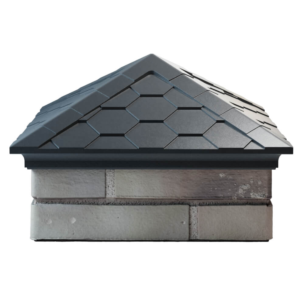 Колпак Zking Эверест Серый на столб 1.5х1.5 кирпича (390х390мм) Джанкой фото