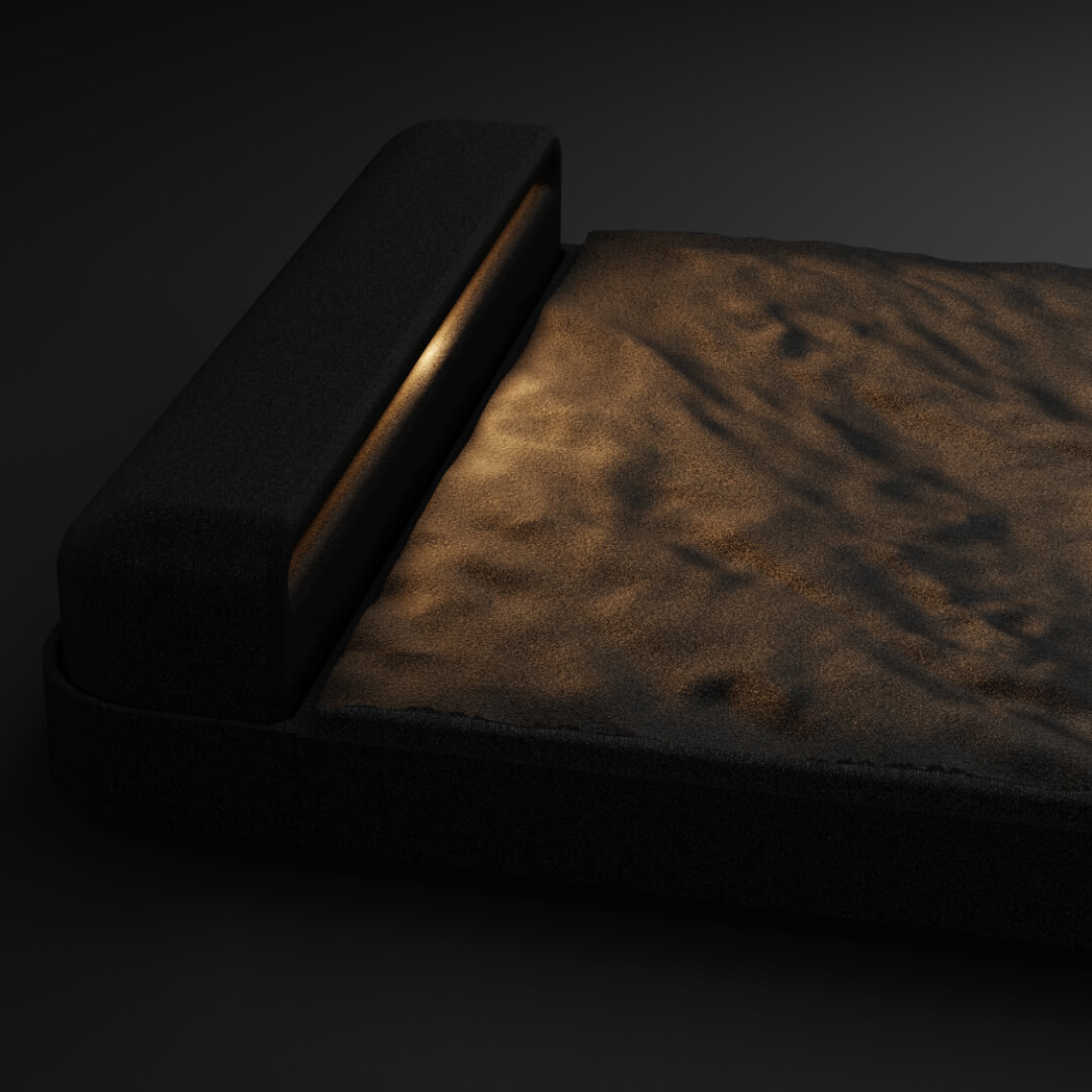 LED Светильник для шаговой плиты STONE Черный Сланец 330х75х98мм Джанкой фото