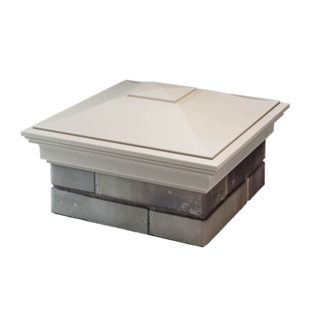 Колпак Zking Монблан Бежевый на столб 1.5х1.5 еврокирпича 0.7НФ (355х355мм) в Джанкое фото