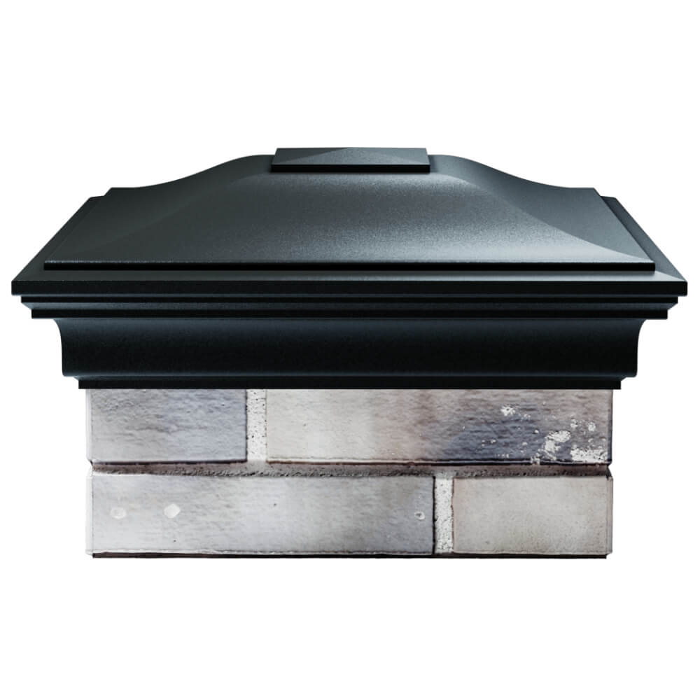 Колпак Zking Монблан Черный на столб 1.5х1.5 кирпича (385х385мм) Джанкой фото