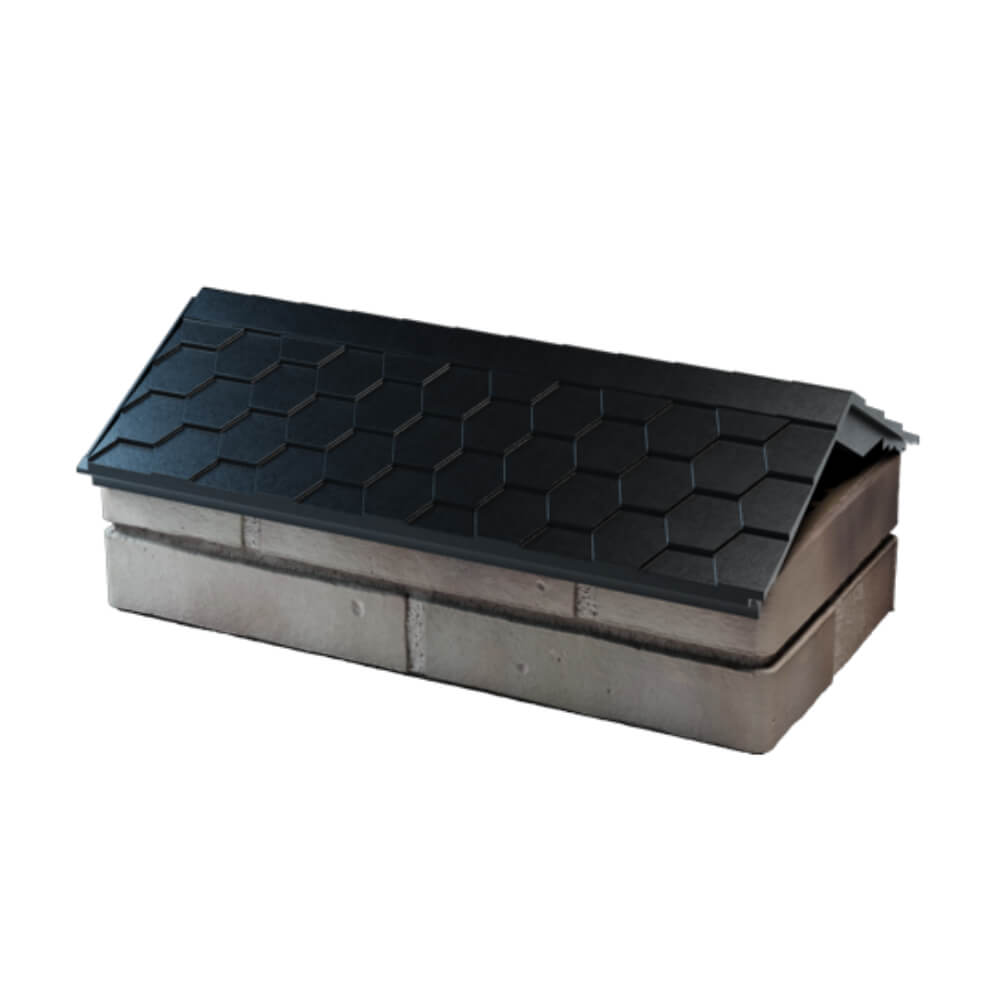 Парапет Zking Эверест Черный с посадкой на 1 кирпич (200/225/255мм) в Джанкое фото