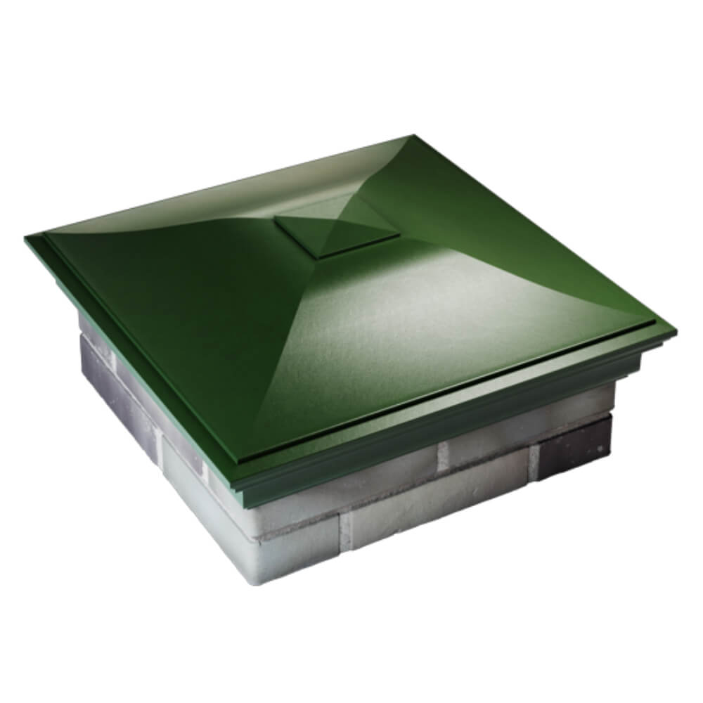 Колпак Zking Монблан Зеленый на столб 2х2 кирпича (515х515мм) Джанкой фото