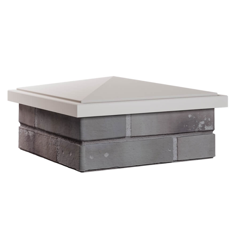 Колпак Zking БонаМоно Бежевый на столб 1.5х1.5 кирпича (385х385, 400х400мм) в Джанкое фото