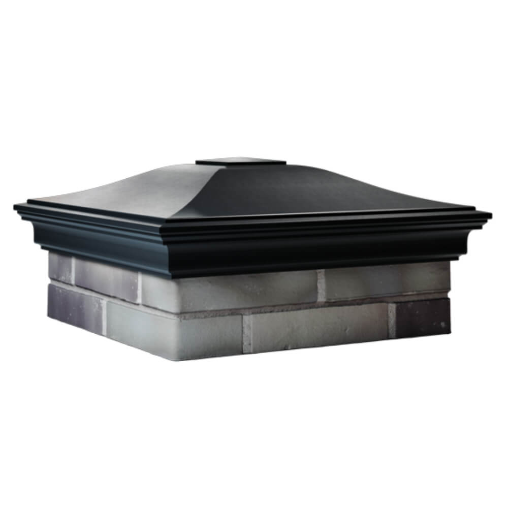 Колпак Zking Монблан Черный на столб 2х2 кирпича (515х515мм) в Джанкое фото