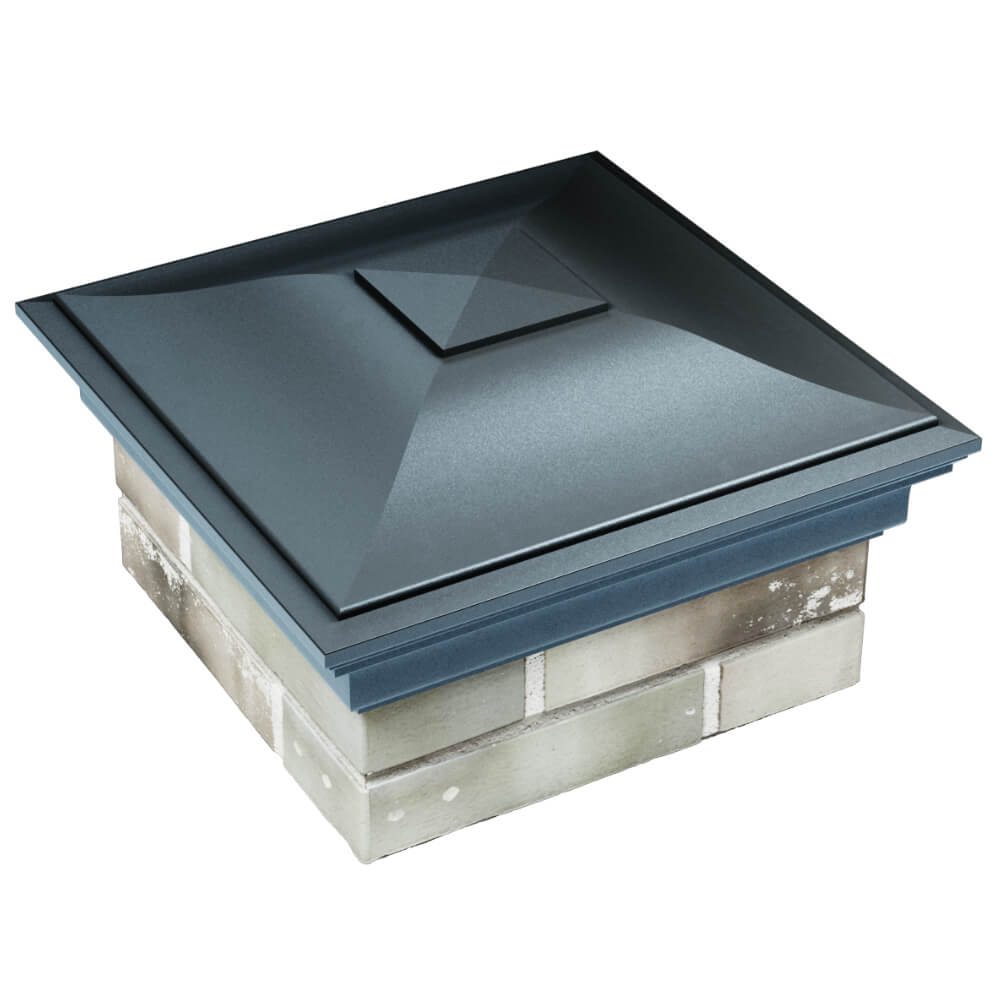 Колпак Zking Монблан Серый на столб 1.5х1.5 кирпича (385х385мм) в Джанкое фото