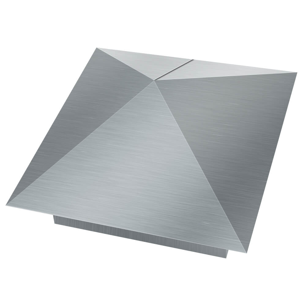 Колпак металлический 380х380мм оцинкованный заборный Джанкой фото