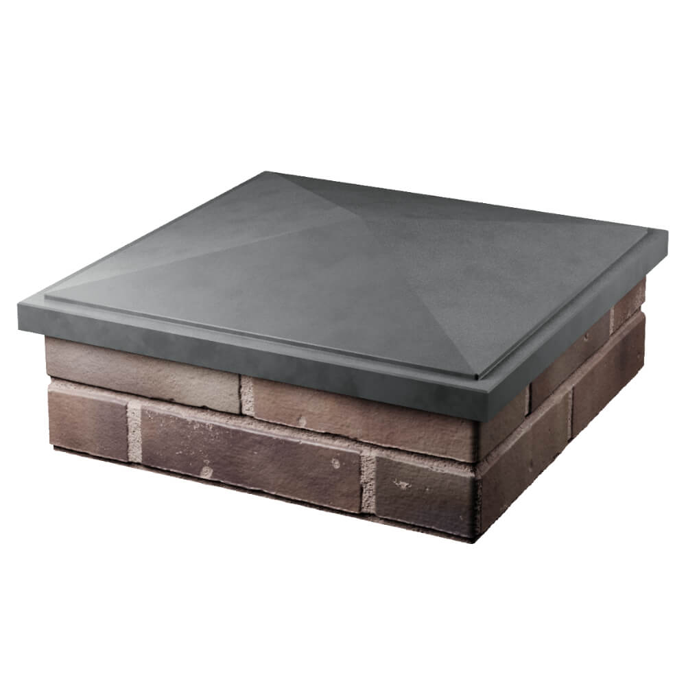 Колпак Zking БонаМоно Серый на столб 2х2 кирпича (515х515, 530х530мм) в Джанкое фото