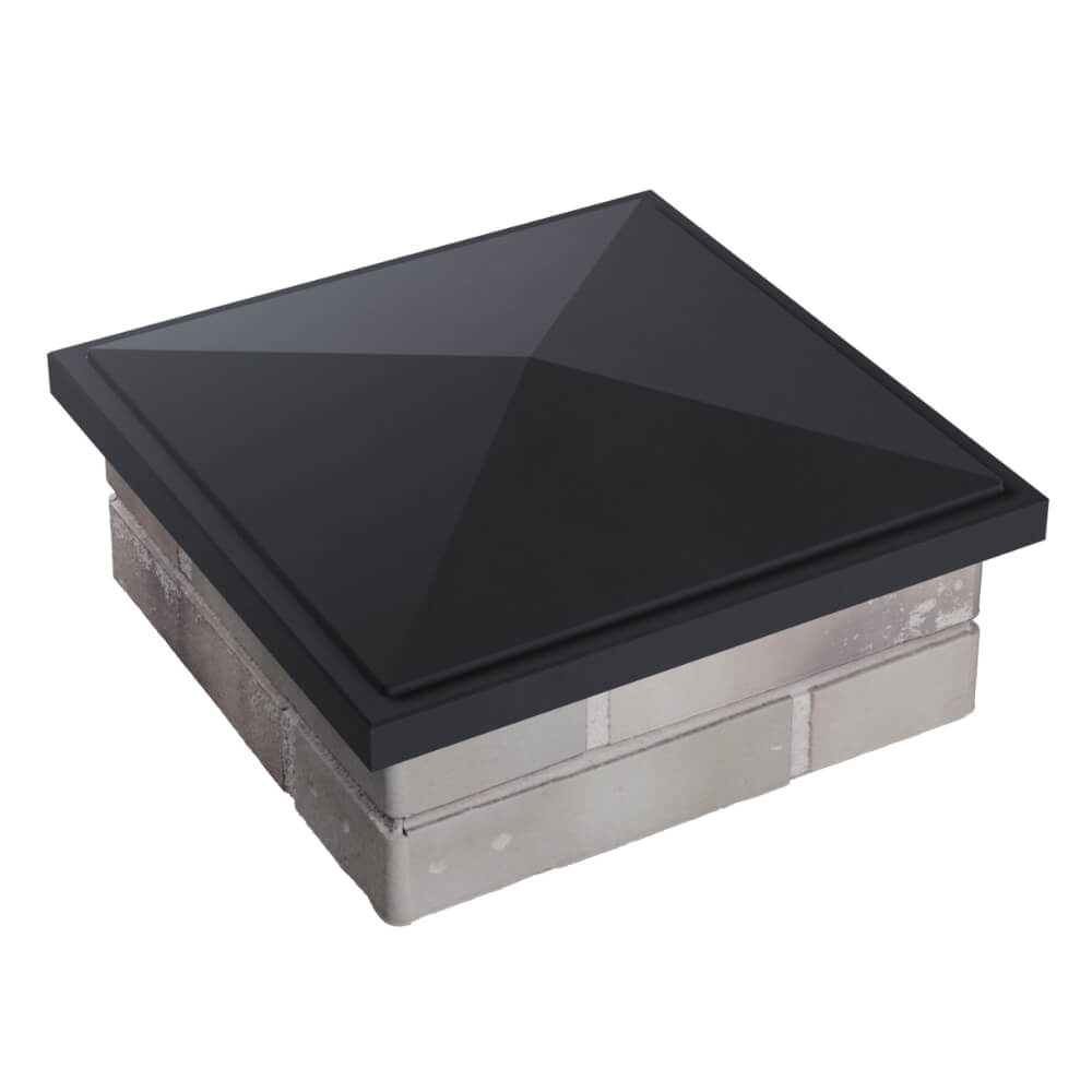 Колпак Zking БонаМоно Серый на столб 1.5х1.5 кирпича (385х385, 400х400мм) в Джанкое фото