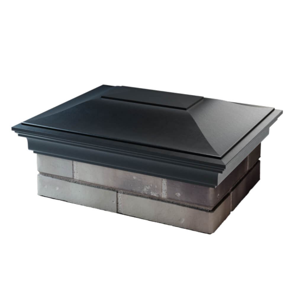 Колпак Zking Монблан Черный на столб 2х1.5 кирпича (515х385мм) в Джанкое фото