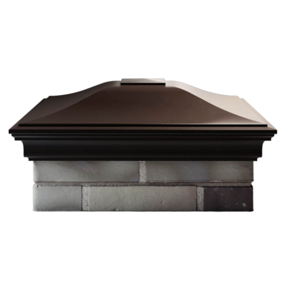 Колпак Zking Монблан Коричневый на столб 2х2 кирпича (515х515мм) в Джанкое фото