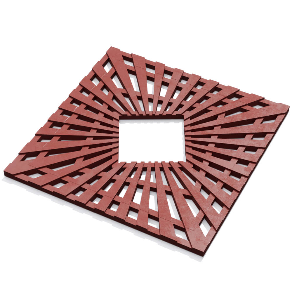 Приствольная решетка для дерева ZKING ATMOSPHERE 1.2х1.2м Красная в Джанкое фото