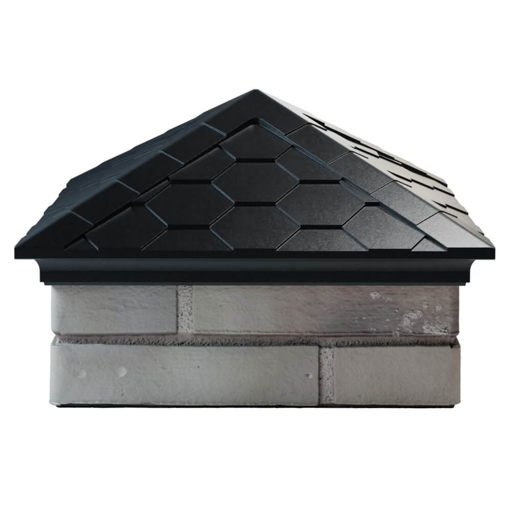 Колпак Zking Эверест Черный на столб 1.5х1.5 кирпича (390х390мм) Джанкой фото