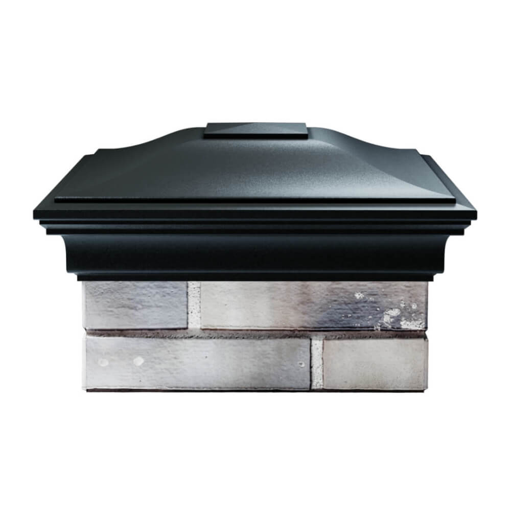 Колпак Zking Монблан Черный на столб 1.5х1.5 еврокирпича 0.7НФ (355х355мм) Джанкой фото