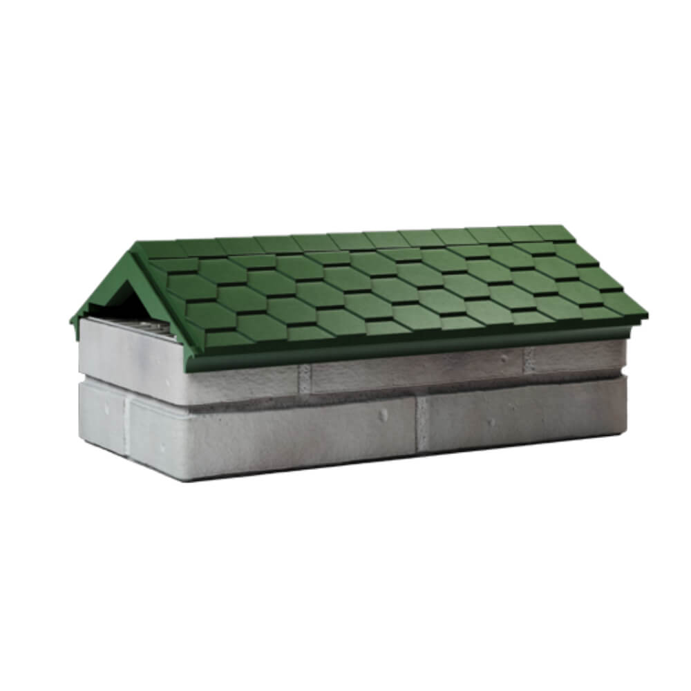 Парапет Zking Эверест Зеленый с посадкой на 1 кирпич (200/225/255мм) Джанкой фото