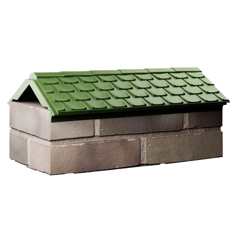 Парапет Zking Эльбрус Зеленый с посадкой на 1 кирпич (255мм) Джанкой фото