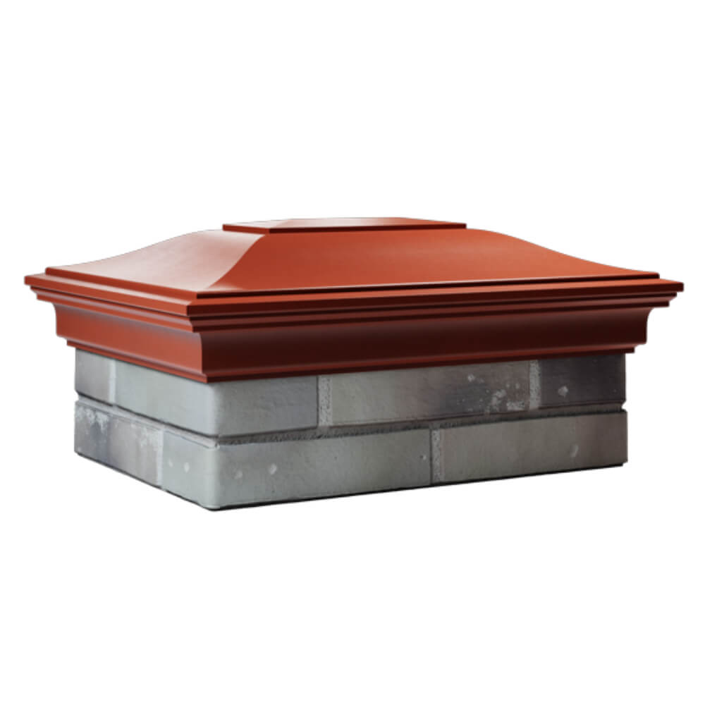 Колпак Zking Монблан Красный на столб 2х1.5 кирпича (515х385мм) в Джанкое фото