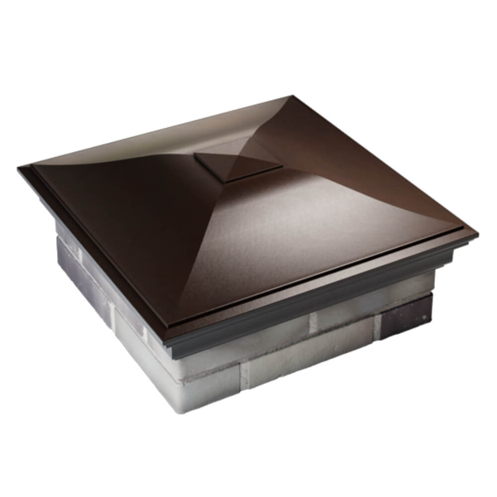 Колпак Zking Монблан Коричневый на столб 2х2 кирпича (515х515мм) Джанкой фото