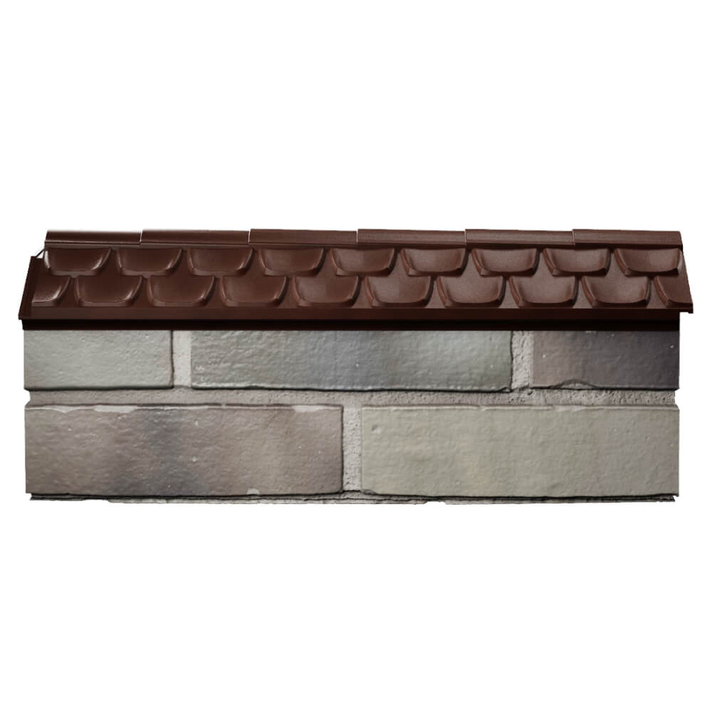 Парапет Zking Эльбрус Коричневый с посадкой на 0.5 кирпича (130мм) в Джанкое фото