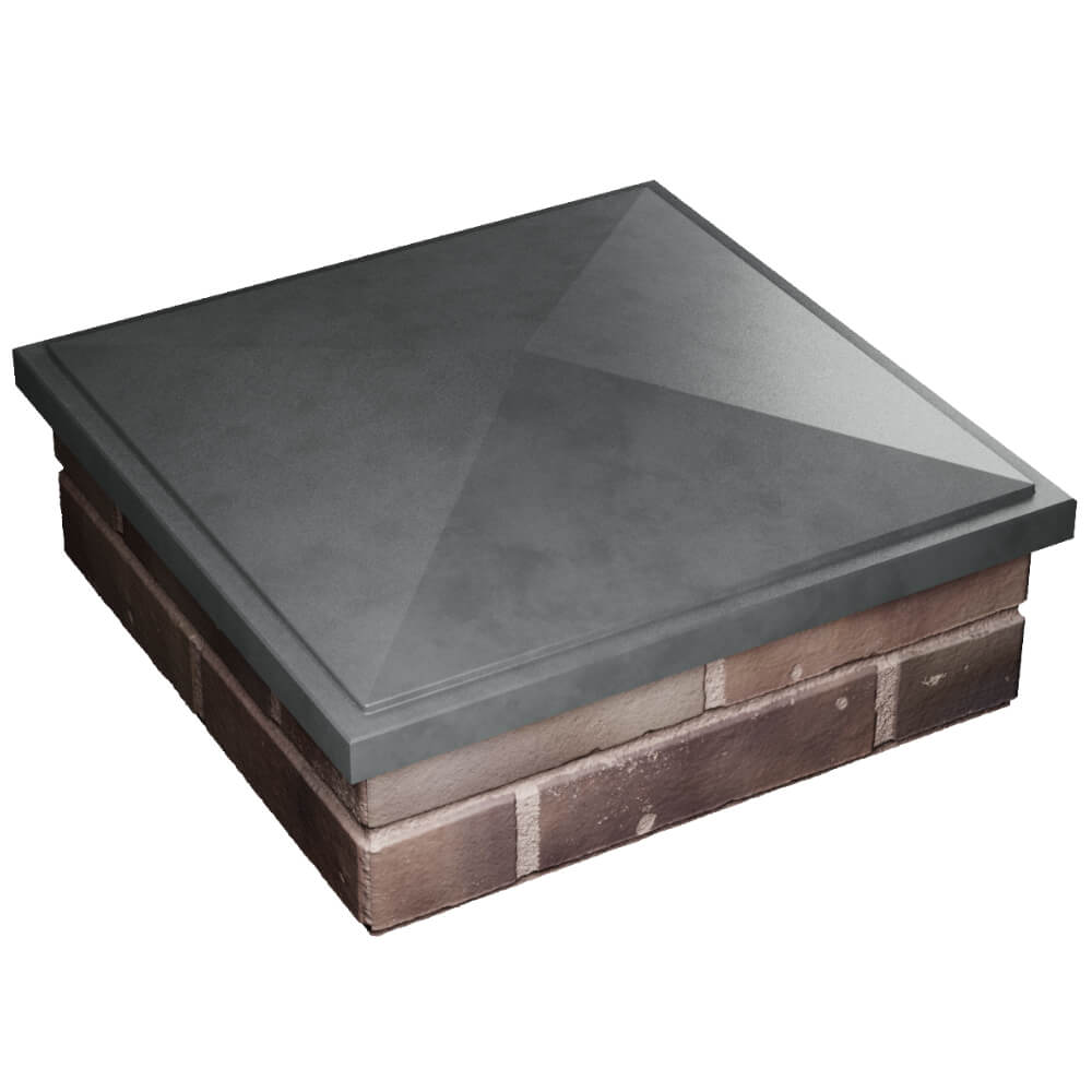 Колпак Zking БонаМоно Серый на столб 2х2 кирпича (515х515, 530х530мм) в Джанкое фото