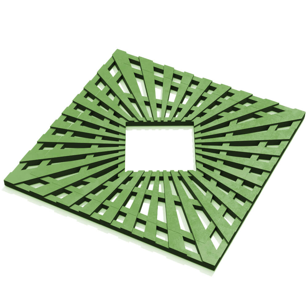 Приствольная решетка для дерева ZKING ATMOSPHERE 1.2х1.2м Зеленая в Джанкое фото