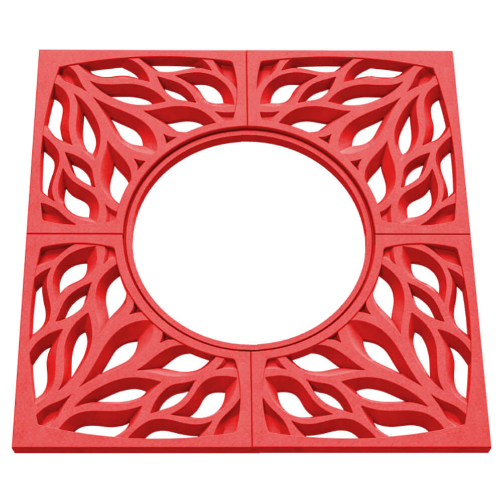 Приствольная решетка для дерева ZKING CRUST 1.2х1.2м Красная в Джанкое фото