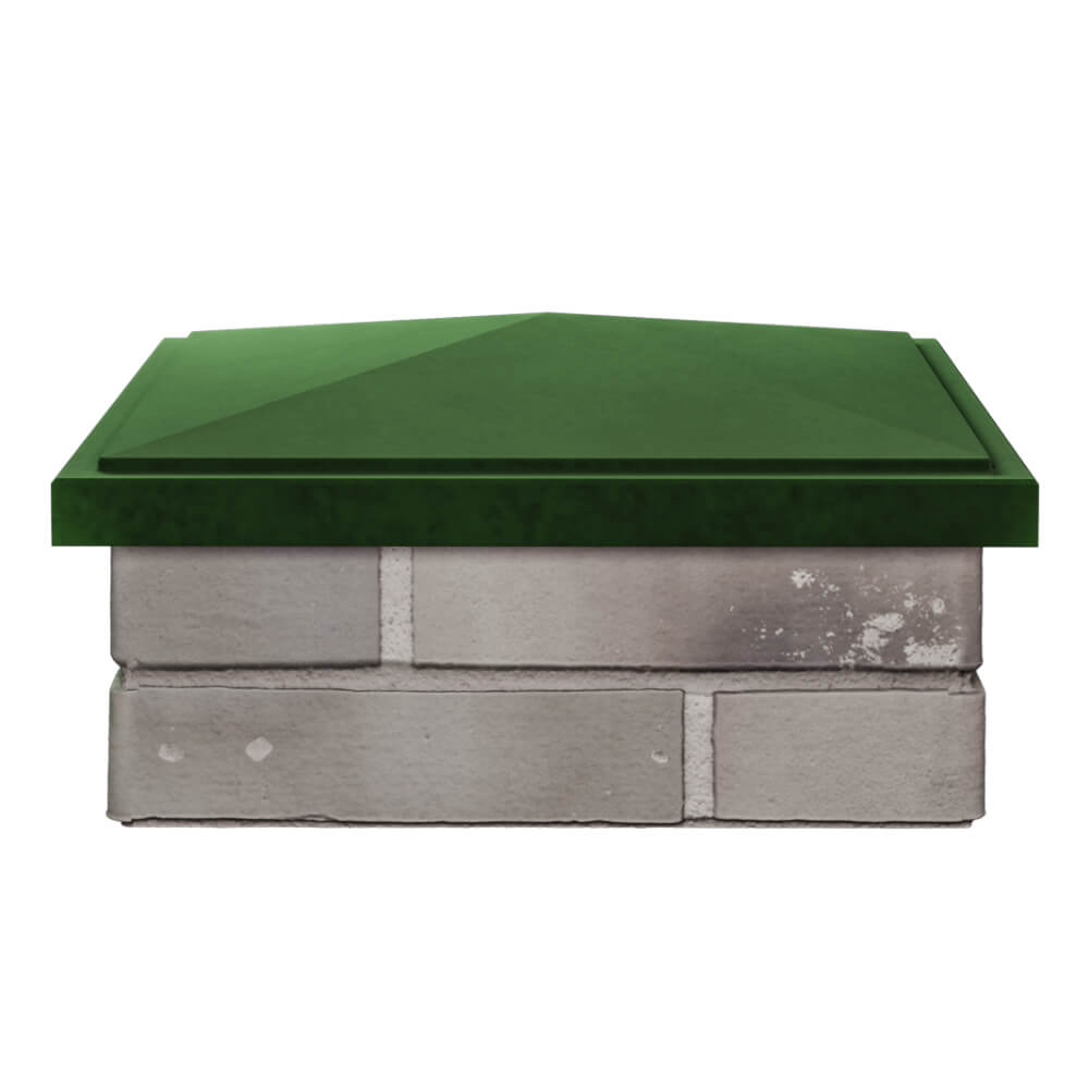 Колпак Zking БонаМоно Зеленый на столб 1.5х1.5 кирпича (385х385, 400х400мм) Джанкой фото