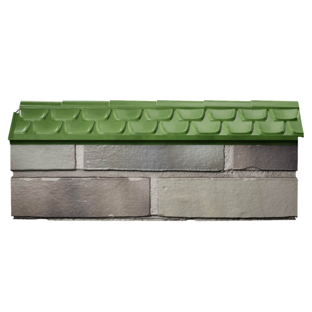 Парапет Zking Эльбрус Зеленый с посадкой на 0.5 кирпича (130мм) в Джанкое фото