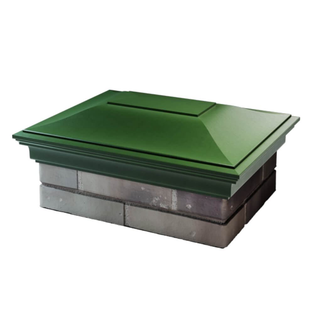 Колпак Zking Монблан Зеленый на столб 2х1.5 кирпича (515х385мм) в Джанкое фото