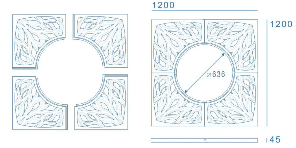 Приствольная решетка для дерева ZKING CRUST 1.2х1.2м Черная в Джанкое фото