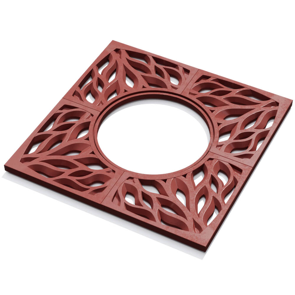 Приствольная решетка для дерева ZKING CRUST 1.2х1.2м Красная в Джанкое фото