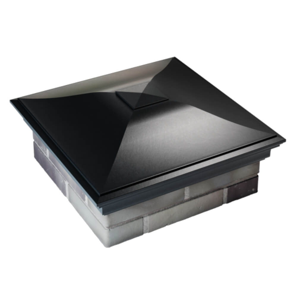 Колпак Zking Монблан Черный на столб 2х2 кирпича (515х515мм) Джанкой фото