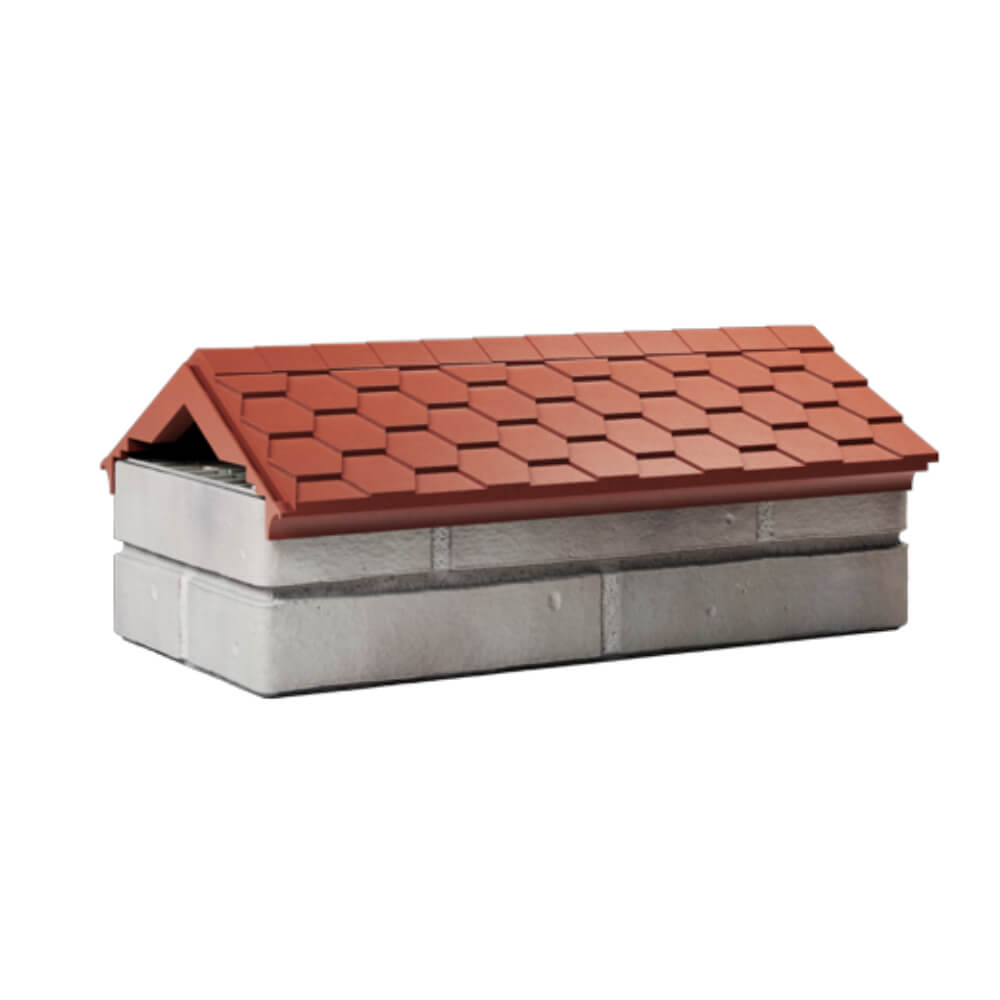 Парапет Zking Эверест Красный с посадкой на 1 кирпич (200/225/255мм) Джанкой фото