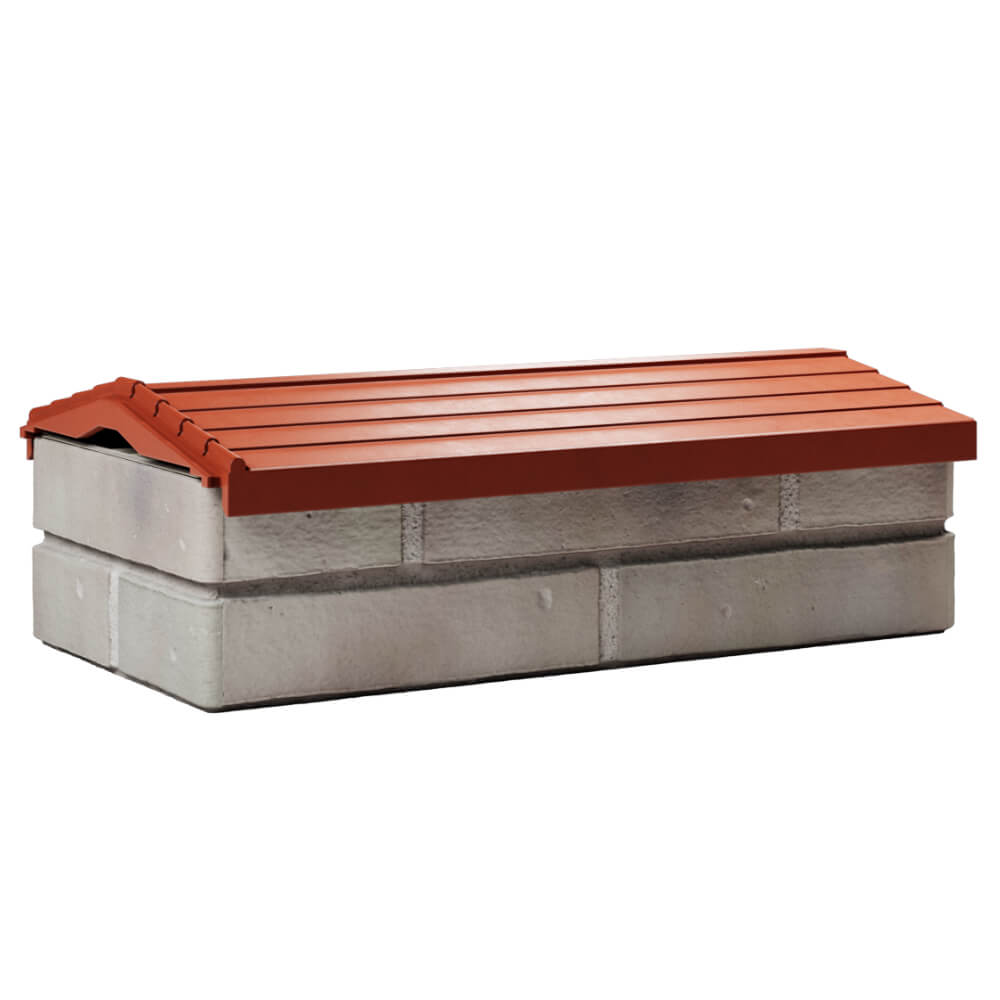 Парапет Zking Бона ХайТек Красный с посадкой на 1 кирпич (200/225/255мм) Джанкой фото