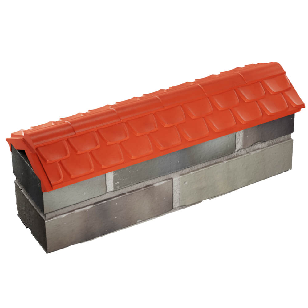 Парапет Zking Эльбрус Красный с посадкой на 0.5 кирпича (130мм) в Джанкое фото