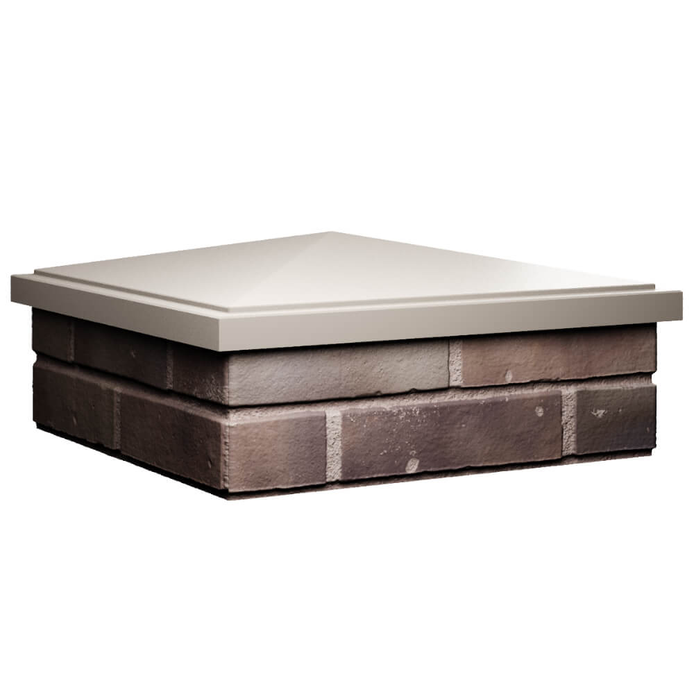 Колпак Zking БонаМоно Бежевый на столб 2х2 кирпича (515х515, 530х530мм) в Джанкое фото