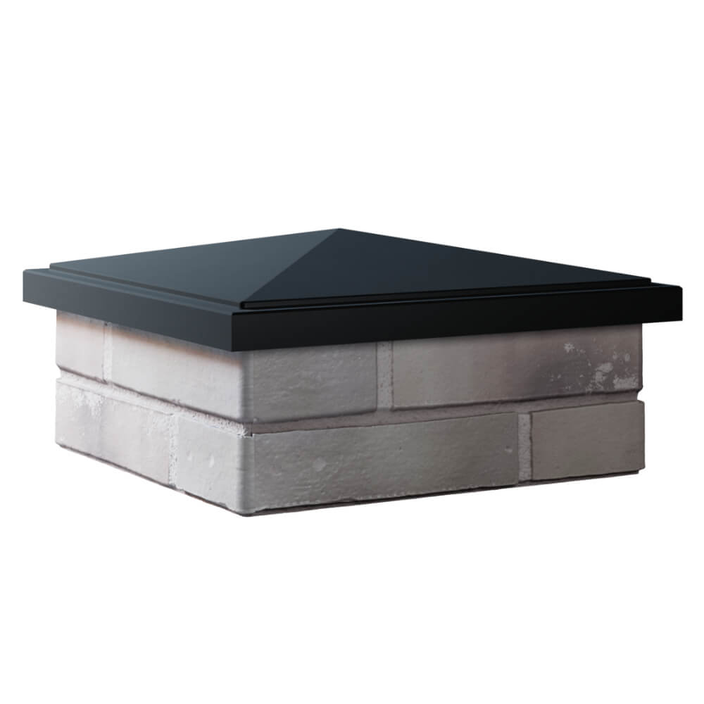 Колпак Zking БонаМоно Черный на столб 1.5х1.5 кирпича (385х385, 400х400мм) в Джанкое фото