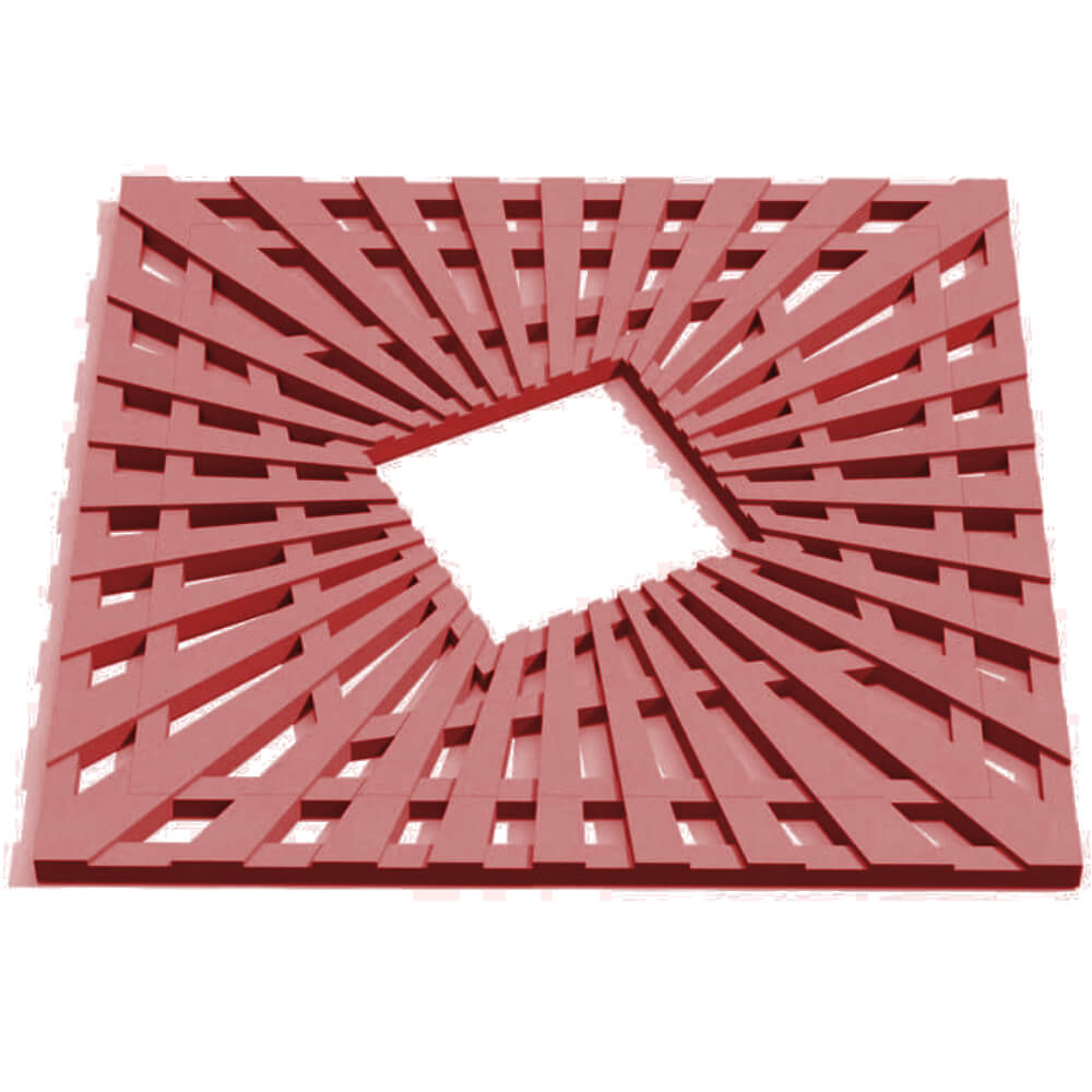 Приствольная решетка для дерева ZKING ATMOSPHERE 1.2х1.2м Красная Джанкой фото